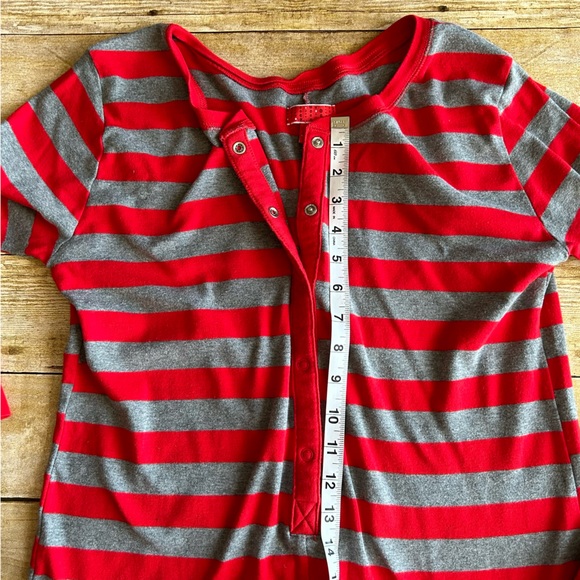 Target Intimates & Sleepwear Target Red And Gray Stripe Adult